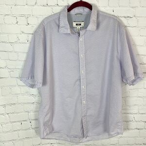 Joseph Abboud Purple and White Button Down